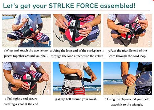 TOCO FREIDO Volleyball Training Equipment Aid with Adjustable Cords and Waist Belt, Solo Practice of Serving, Spiking, Setting and Arm Swing Rotations, Indoor Outdoor Trainer