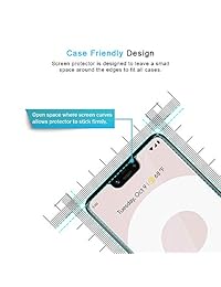 TOCOL - Juego de 3 protectores de pantalla para Google Pixel 3 XL, con marco de alineación para una fácil instalación, tecnología de doble defensa, vidrio templado