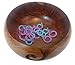 Yarn Bowl - Wooden, Handmade, Portable Yarn Holder WITH Stitch Markers Bundle - 6