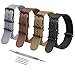 Ritche Christmas Gift Military Ballistic Nylon Strap 16mm 18mm 20mm 22mm Premium Nylon Watch Band Strap With Stainless Steel Buckle (4 Packs), White Elephant Gifts, Stocking Stuffers for Men