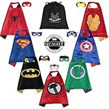 SpiderMarket 7 children party cape and masks coustumes