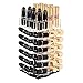 Lipstick Organizer, Alotpower Clear Acrylic Rotating 64 Lipstick Holder Cosmetic Holder Spinning Tower Makeup Organizer Lipgloss Stand