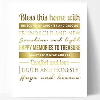 Amazon.com: Our Home - Poem Print (8x10) - Beautiful Holiday or ...