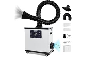 KQZ [Specialized] 210W Laser Fume Extractor 330m³/h Strong Suction for S1/F1/ M1/LU3 Most Laser Engraver, Solder Fume Extractor with Exhaust, Odor Smoke Purifier for Lasering Soldering 3D Printing