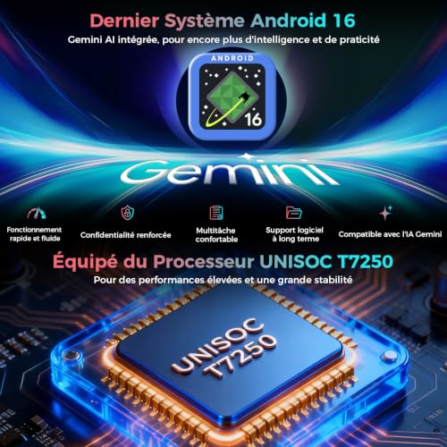 RebotAi 2026 11 Inch Android 16 Tablet with Gemini AI, 32GB RAM + 128GB ROM + 1TB TF, 10000mAh Octa-Core Tablet 1920 x 1200 IPS, Widevine L1/Face Recognition Touch Tablet