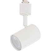 East Grove Home Amped Collection LED 10W Track Head 3000K Warm White Energy Efficient in White for H Track, Standard 3-Wire T