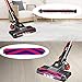 Vacuum Cleaner, Super Suction Pet Hair Eraser, 4 in 1 Bagless Upright Corded Stick Vacuum,Easy Empty Dirt Bin,Noise Free, Lightweight& Versatile Handheld Vacuum with LED Multiple Brush