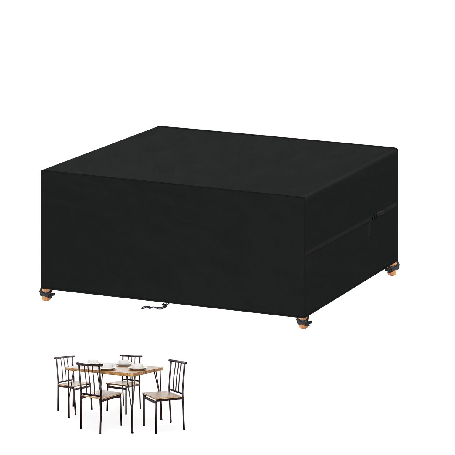 VANSHEIM Garden Furniture Covers Waterproof Outdoor Furniture Covers for Outside Table Cover for Garden Furniture Cover Outdoor Furniture Set Covers Anti-UV 420D Oxford Fabric 120x90x75cm