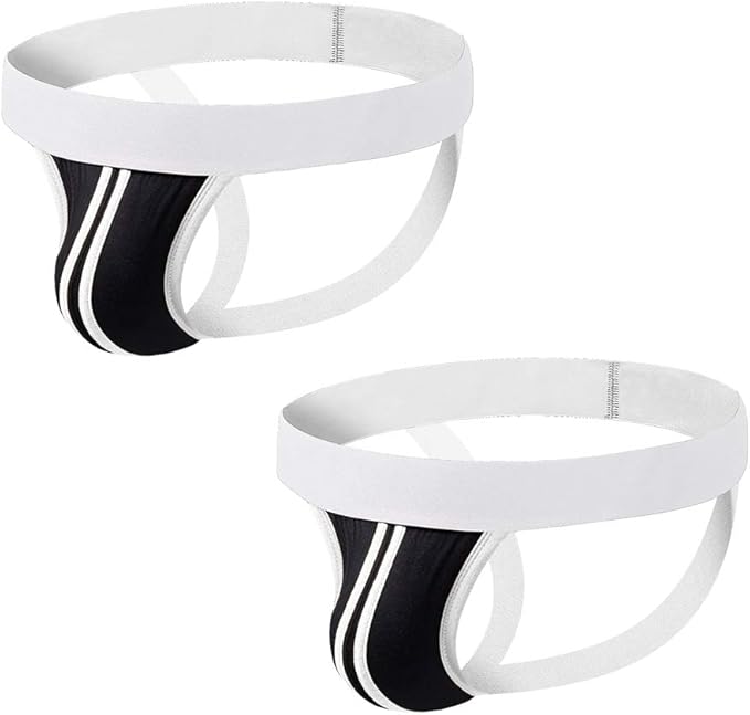 Summer Code Mens Jockstrap Pack Striped Cotton Jock Straps Supporter