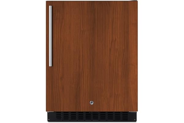 SUMMIT APPLIANCE ASDS2413IF 24" Wide Built-In All-Refrigerator; 3.1 cu.ft Capacity; Frost-Free Operation; Black Cabinet; Panel-ready Door (Panel Not Included); Digital Thermostat; Fan-forced Cooling