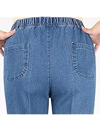 Pantalones vaqueros de cintura elástica para dama