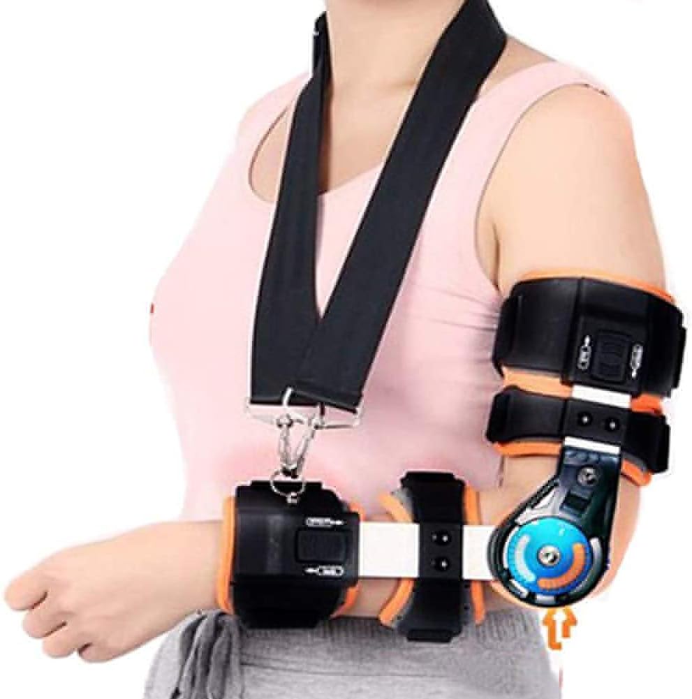 Hinged Elbow Brace Adjustable Elbow Orthosis Elbow Support Splint Fixator Orthosis Arm Supports