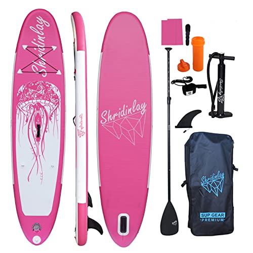 Shridinlay Inflatable Stand Up Paddle Board Surfing SUP Boards, 6