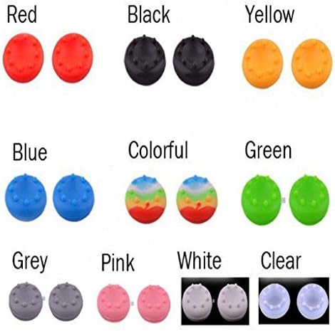 2pcs Thumbstick Grips for Xbox360 Xbox One Ps3 Ps4 Controllers-11 Color Choices - PINK