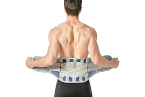 ZMSAZWY Lumbar Back Support Belt with Removable Double Pull Strap, Disc Herniation Orthopedic Waist Support Brace Breathable 