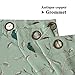 H.VERSAILTEX Turquoise Birds Country Style Pattern Thermal Insulated Blackout Curtains for Bedroom, Grommet Top, Set of 1 Panel, W52 x L84 Inch