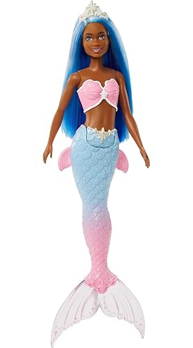Barbie Dreamtopia Mermaid Doll with Blue Hair, Pink Blue Ombre