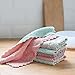 FarJing 4Pcs Dishclout Hanging Hand Towels,Dish Cloth for Washing Dishes Dish Rags Coral Velvet Nonstick Oil Washcloths