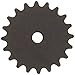 Martin Roller Chain Sprocket, Reboreable, Type B Hub, Single Strand, 25 Chain Size, 0.25