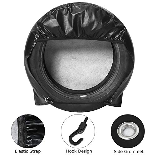 ELUTO Tire Covers for RV Wheel Covers Set of 4 Waterproof UV Sun Tough