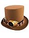Forum Novelties Unisex-Adult's Standard Steampunk Hat W/Goggles-Brown, Multi