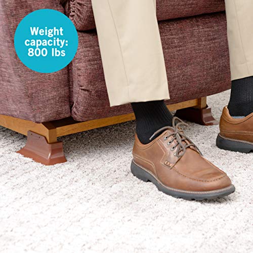 Stander Recliner Risers - Adapatable Slip Resistant Easy Chair Lift - Set of 4