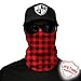 SA CO Official LUMBERJACK RED PLAID Face Shield, Perfect for All Outdoor Activities, Protects Face Against the Elements