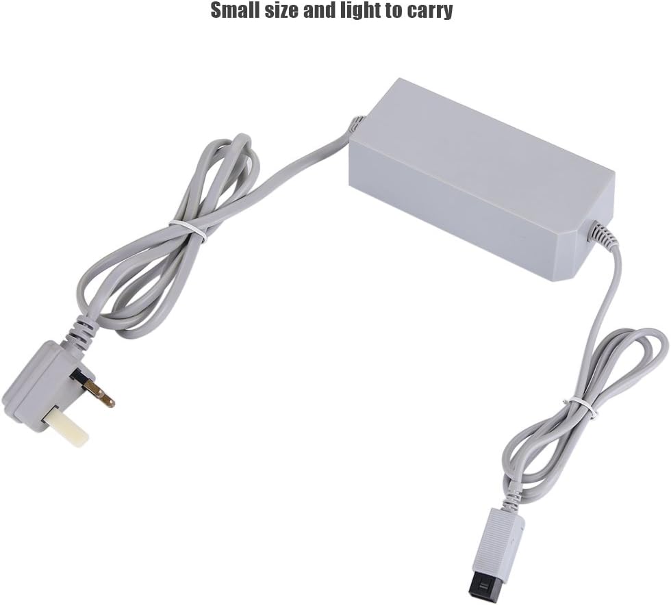 VBESTLIFE, Power Adapter, New AC Power Supply Adapter Cable Cord for Nintendo Wii Game / 110-240V / Small Size/Light/Gray (gray) - Image 5