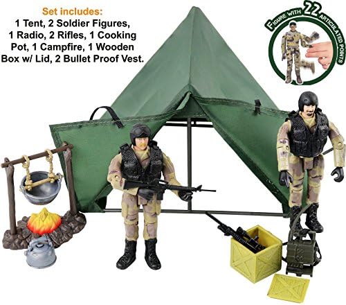 Click N Play Military Life Camping Set 12 Piece Play Set With Accessories Toys Games Amazon Com Click N Play Military Life Camping Set 12 Piece Play Set With Accessories Toys Games Amazon Com