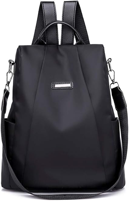 black cloth backpack