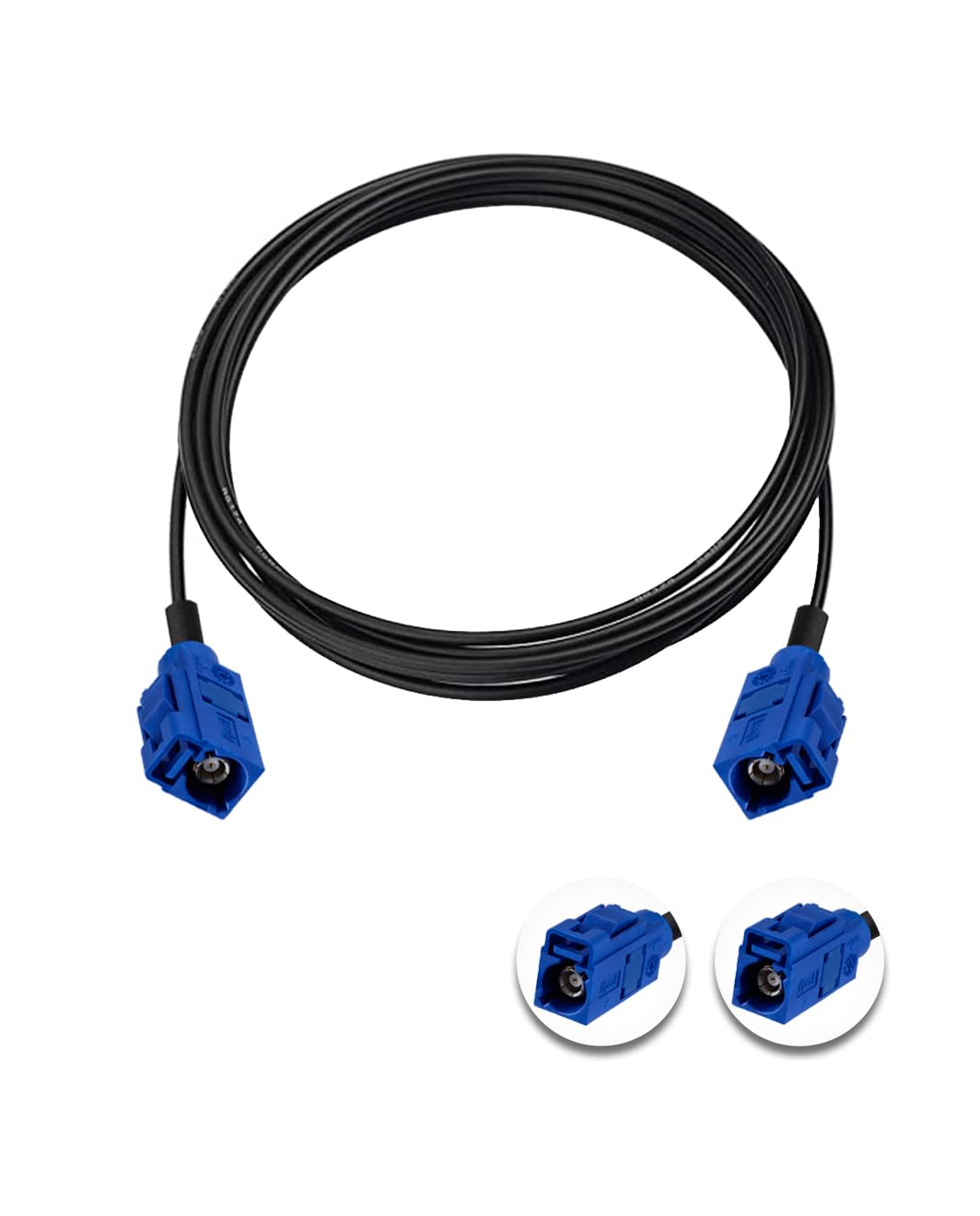 Vecys Fakra C Female to Fakra C Female Blue Pigtail Cable RG174 6.6FT/2M GPS Antenna Extension Cable for Car Radio