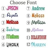 Personalized Name Decal Sticker - Gloss Vinyl for Yeti Cups, Windows, Laptops - Choose Font, Color, Size