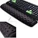 BRILA Keyboard Wrist Rest Support Cushion Pad for Computer, Laptop, Office Work, PC Gaming - Memory Foam Gel with Massage Holes Design - Non-Slip Easy Typing Wrist Pain Relief (Black Keyboard Pad) primary