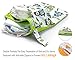 BONTIME Wet Bag for Cloth Diapers - Double Pockets & Antislide Zippered Wet Dry Diaper Bags,12
