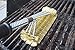 BBQ Butler Brass Triple-Headed Grill Brush - Large Barbecue Brush - Great for All Grill Grates