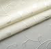MIUCO Floral Embroidery Semi Sheer Curtains Faux Linen Grommet Curtains for Bedroom 52 x 63 Inch 2 Panels, Off White