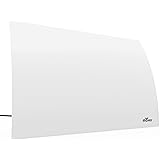 Mohu Arc Indoor TV Antenna, Modern Curve Design, 40-Mile Range, UHF VHF, Multi-Directional, 4K UHD, NEXTGEN TV - w/Base Stand