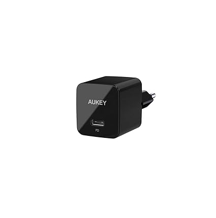 AUKEY USB C Ladegerät mit 18W Power Delivery 3.0, Ultra Kompakt USB Netzteil für iPhone XS/XS Max/XR, Google Pixel 2/2 XL, Sa