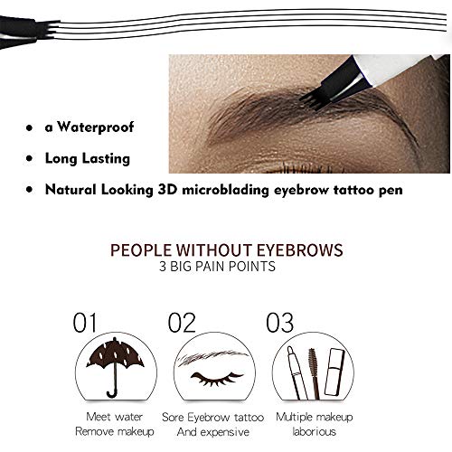 Vanelc Eyebrow Tattoo Pen Microblading Eyebrow Pencil Tattoo Brow Ink