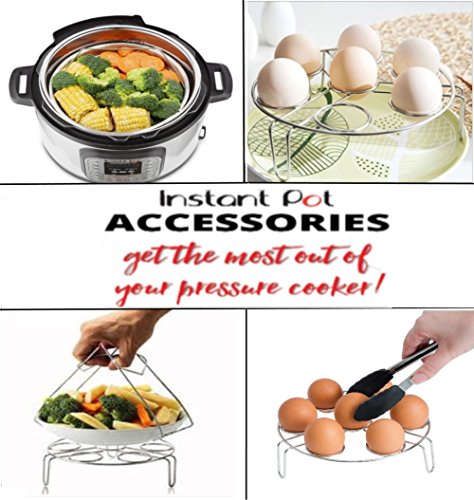 image for KwikFIX Steamer Basket Set Instant Pot Accessories - Steamer Basket + 