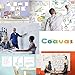Coavas White Board Sticker, Peel and Stick Dry Erase Message Board Decal for Home and Office with a Black Pen