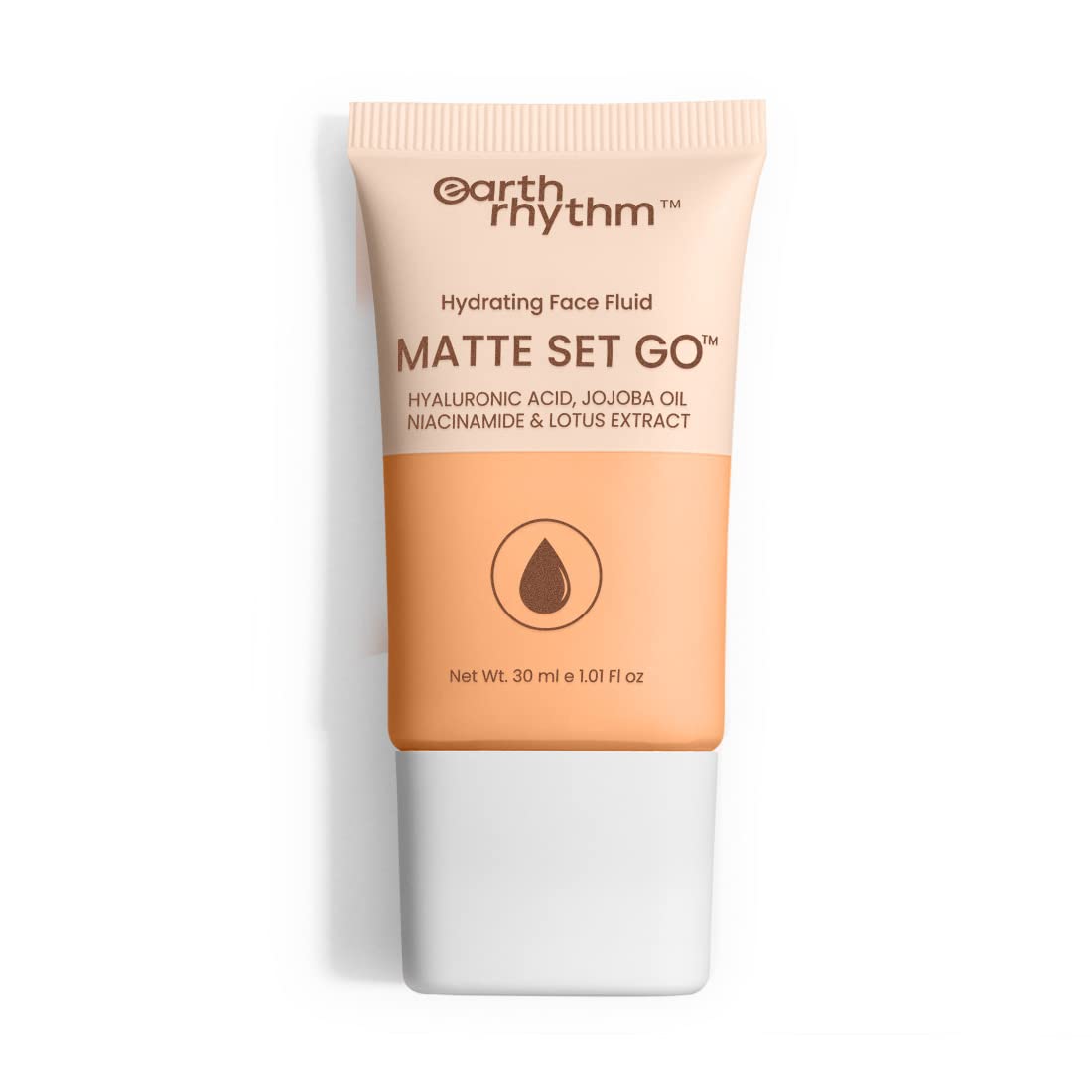 Earth Rhythm Matte Set Go Foundation with SPF 30, Pa++++ | Hyaluronic Acid, Niacinamide Acid, Jojoba Oil & Lotus Extract | Smooth Finish, Sun Protect & super Hydrating | Toasty Taut – 30ml