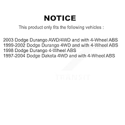 Front Wheel Bearing And Hub Assembly Kit For Dodge