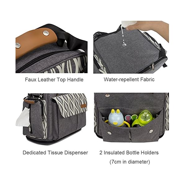 lekebaby messenger nappy changing bag