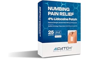 AI Patch Numbing Pain Relief – 4% Lidocaine Patches for Back, Neck, Shoulder & Joint Discomfort | Targeted Topical Pain Relie