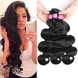 ISEE Hair 8A Unprocessed Brazilian Virgin Body Wave Human Hair One Bundles 100% Unprocessed Human Hair Extensions Natural Black