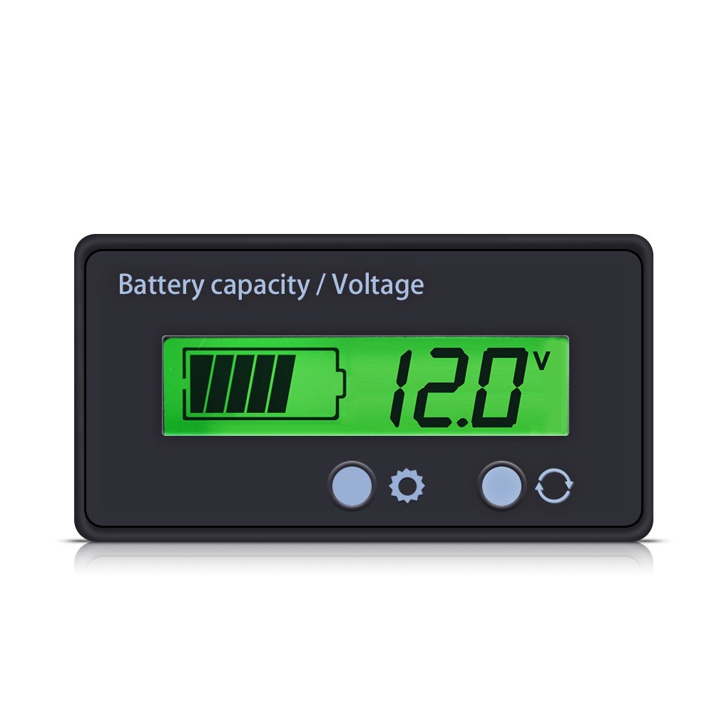 VBESTLIFE LCD Display Backlit Universal Battery Capacity Voltage Meter Tester Voltmeter Monitor