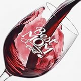 Funny Wine Glass Best Mom Ever 13 oz - Unique Birthday & Christmas Gifts - Cool Idea For Women, Mom, Grandma, Wife, Sister, Girlfriend, Her