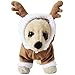 Mixmax Pet Puppy Dog Christmas Clothes Reindeer Costume Outwear Coat Apparel Hoodie (Reindeer, Medium)