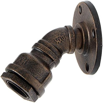 Vintage Wall Sconce Pipe Lamp, HESSION Industrial Rustic Steampunk Wall Lamp Loft Antique Edison Style Decorative Lighting Fixture Copper